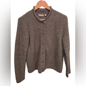 Croft & Barrow Textured Button Front Cardigan | Size L